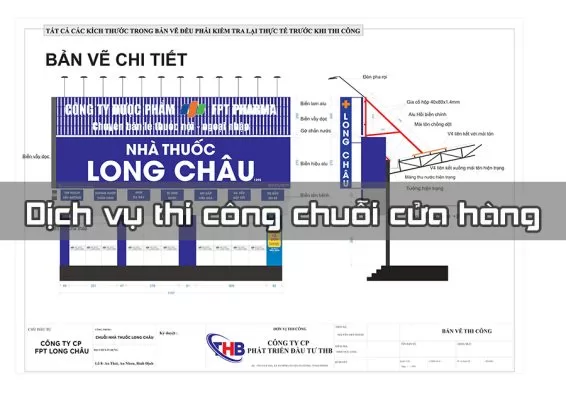 Dịch vụ thi công chuỗi cửa hàng uy tín chất lượng hàng đầu