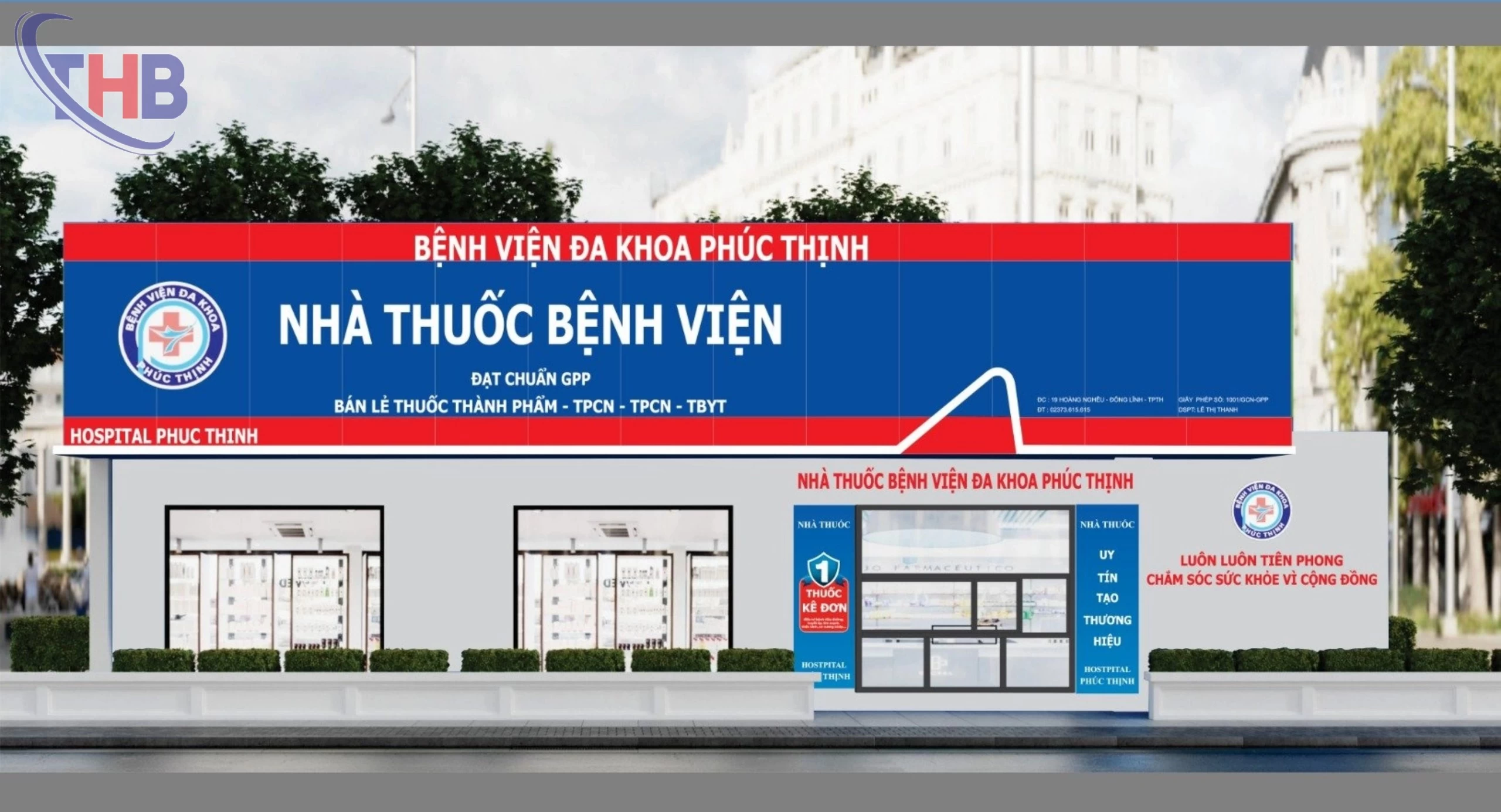 Công trình nhà thuốc bệnh viện Đa khoa Phúc Thịnh Thanh Hóa